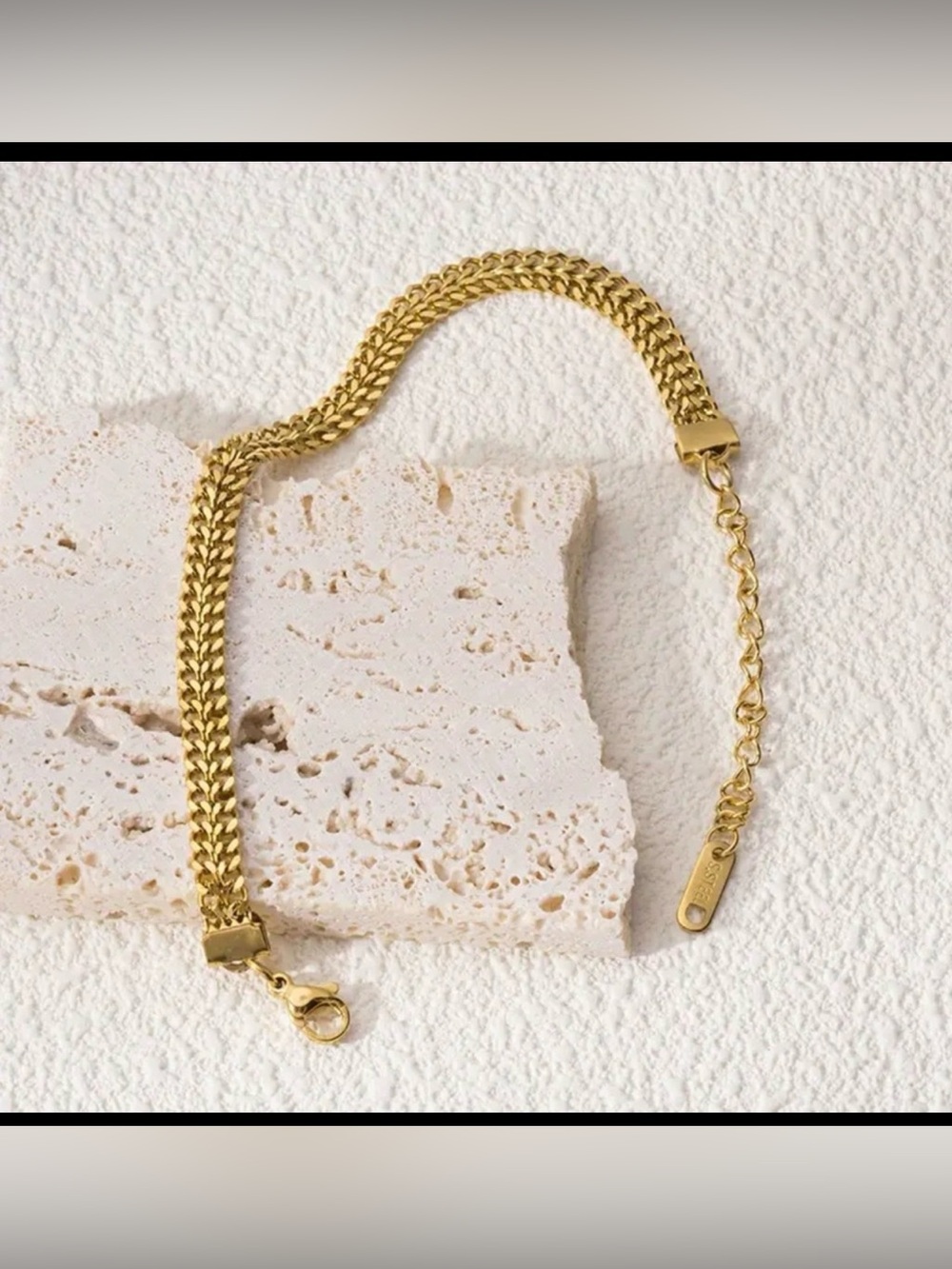 18k Gold-Plated stainless steel Bracelet 2 pieces - Picture 13 of 13